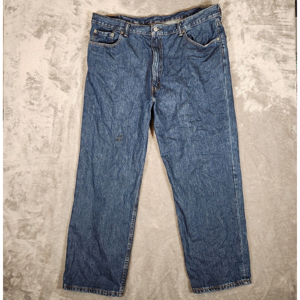 Levi's 550 Jeans Men's 42X29 Straight Relaxed Denim Classic Blue STAIN